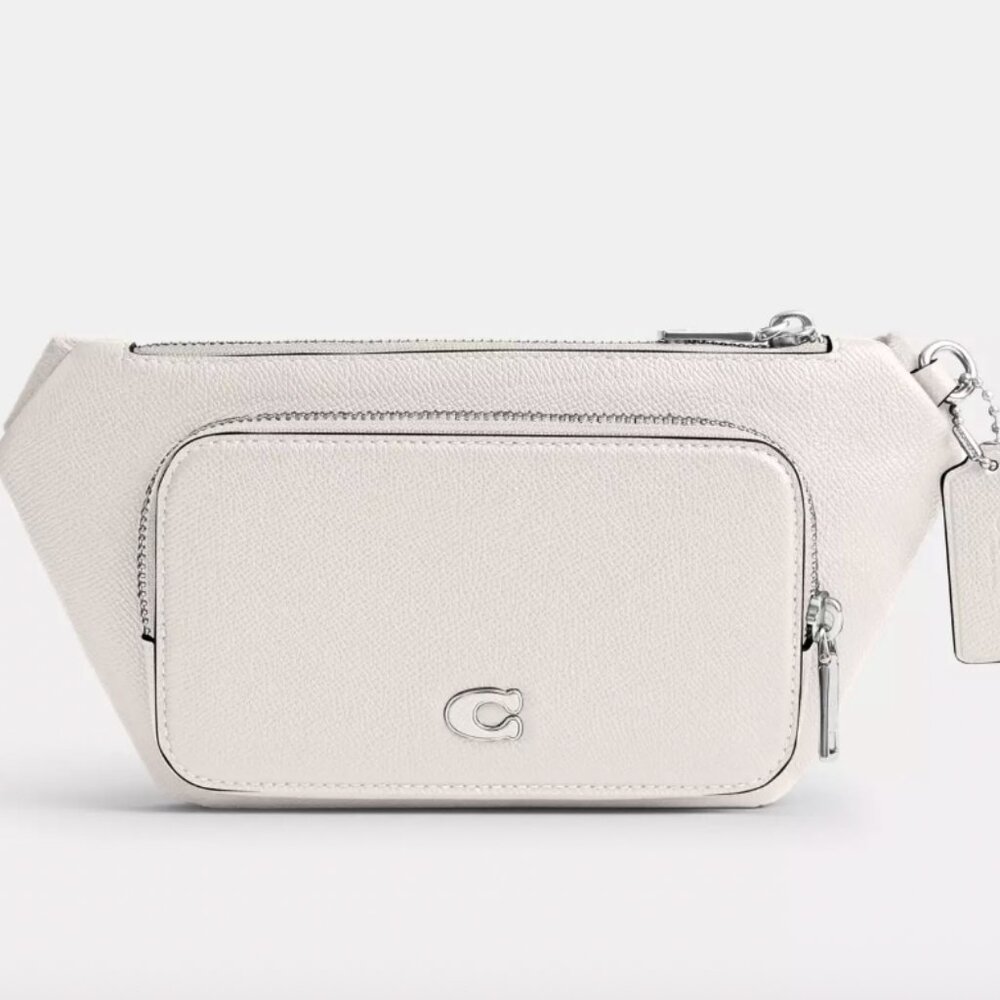 COACH Belt Bag in Crossgrain Leather - Chalk - NWOT